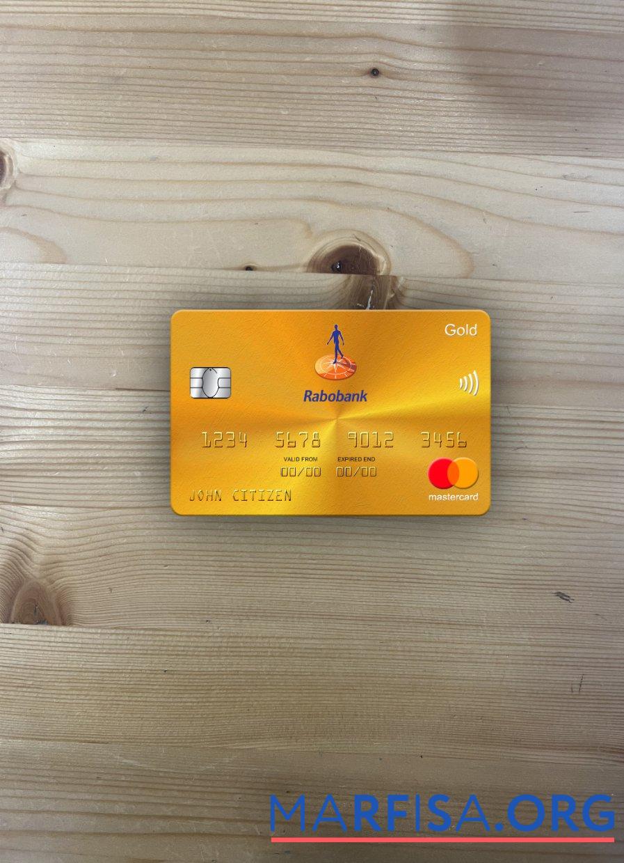 Downloadable Netherlands Rabobank mastercard gold photolook front sample